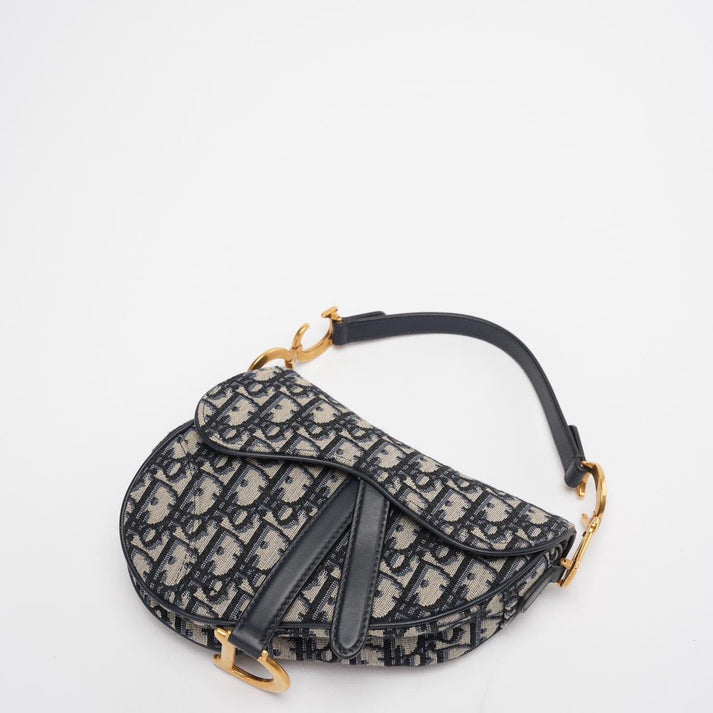 The Iconic Saddle · Blue Oblique Jacquard