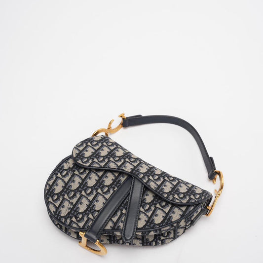 The Iconic Saddle · Blue Oblique Jacquard